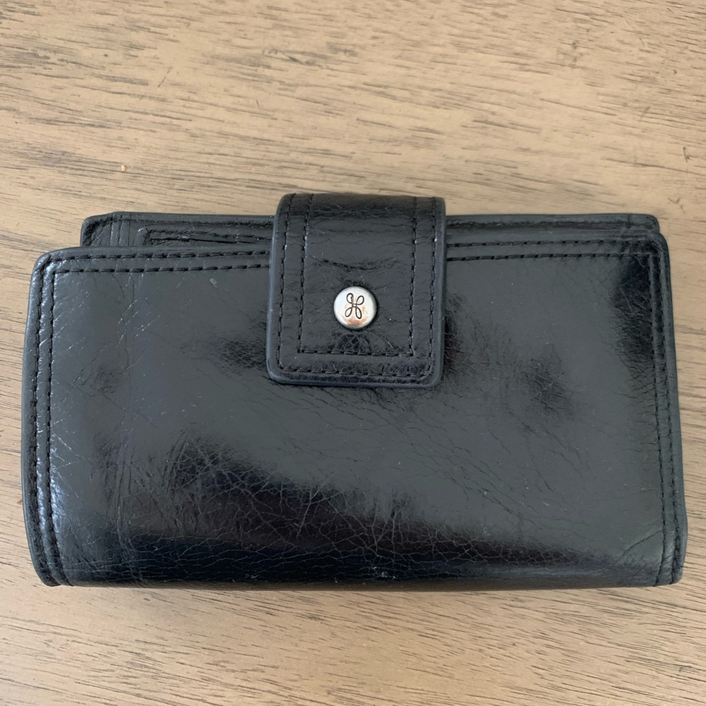 Black hobo wallet